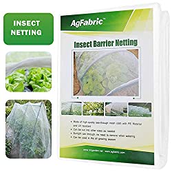 Example of a "floating row cover" which is a light and airy piece of fabric you can drape over your plants to prevent leafhoppers and other pests from getting to them!