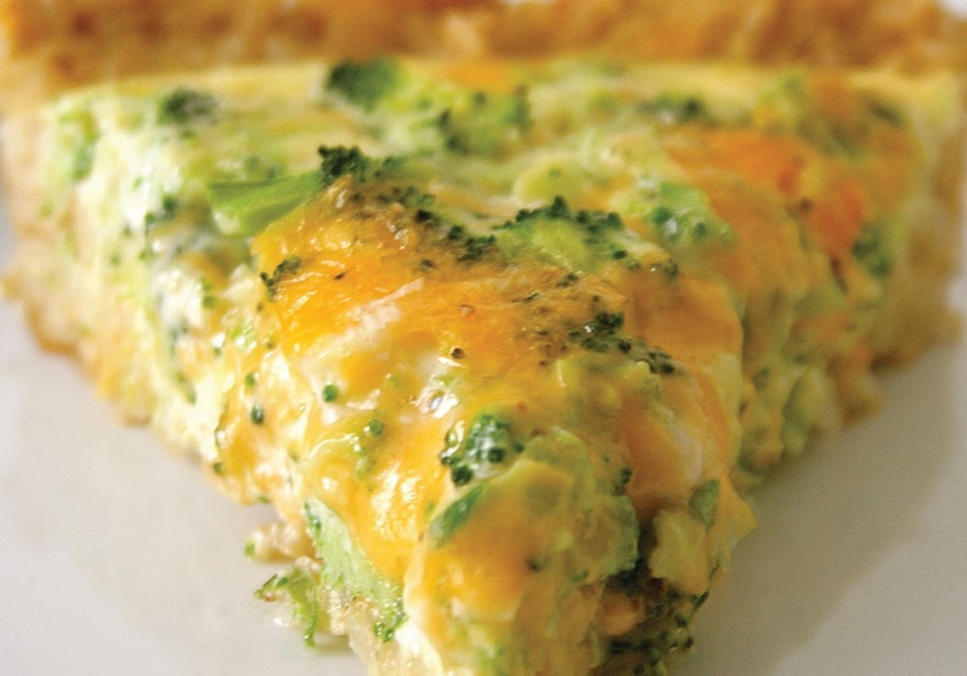 Broccoli Cheesy Cannabis Quiche