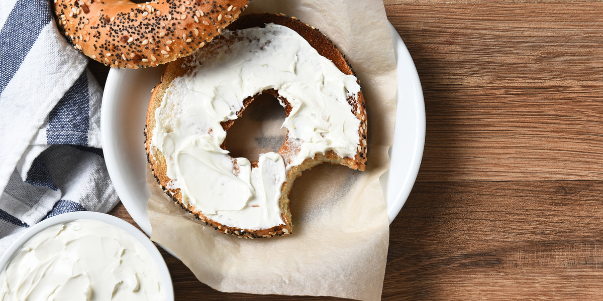 247 Easy Marijuana Edibles Recipes to Make at Home 52 bagel with cream cheese atop it
