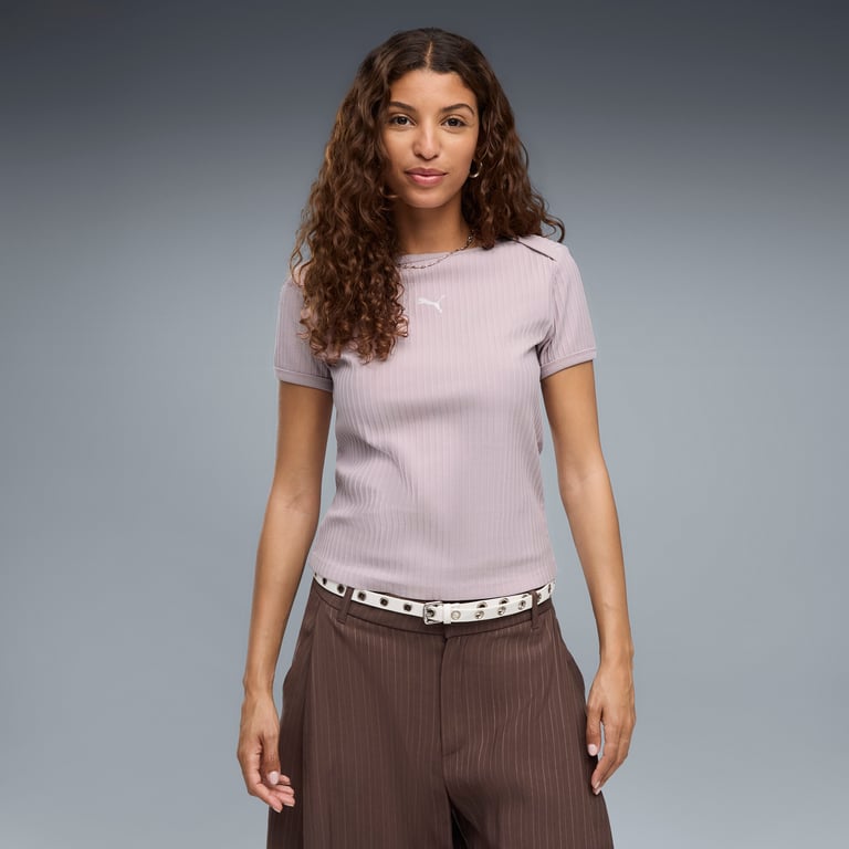Tricou Puma Ess Ribbed Slim