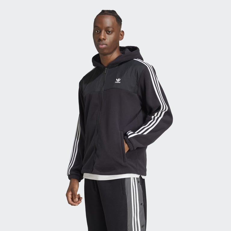 Толстовка Adidas Adicolor 3-Stripes Teddy Fleece