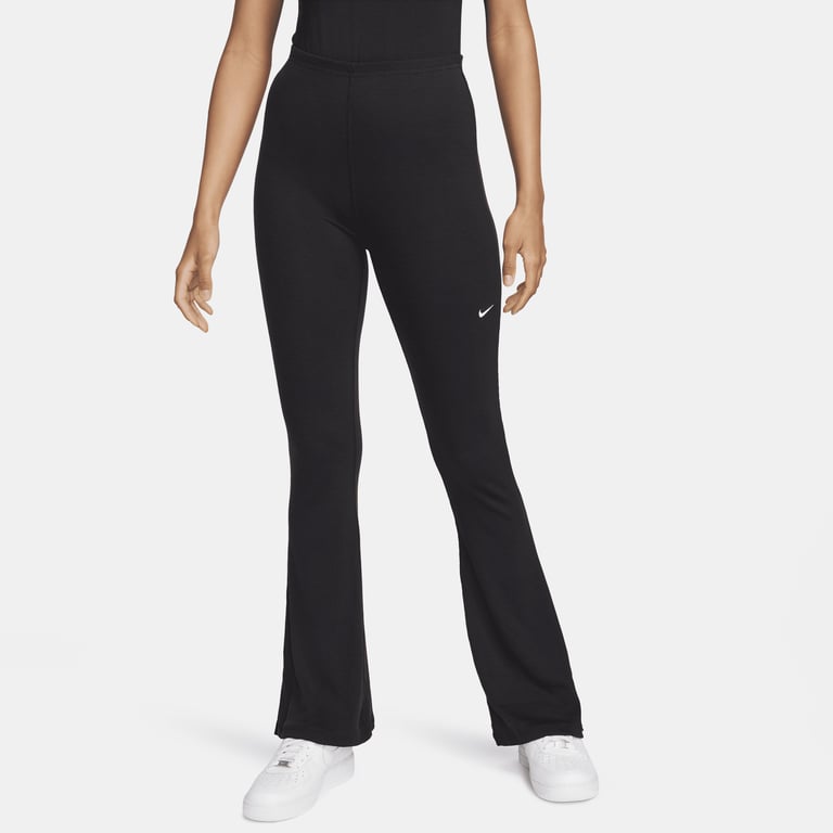 Леггинсы Nike Chill Knit Tight Mini-Rib Flared