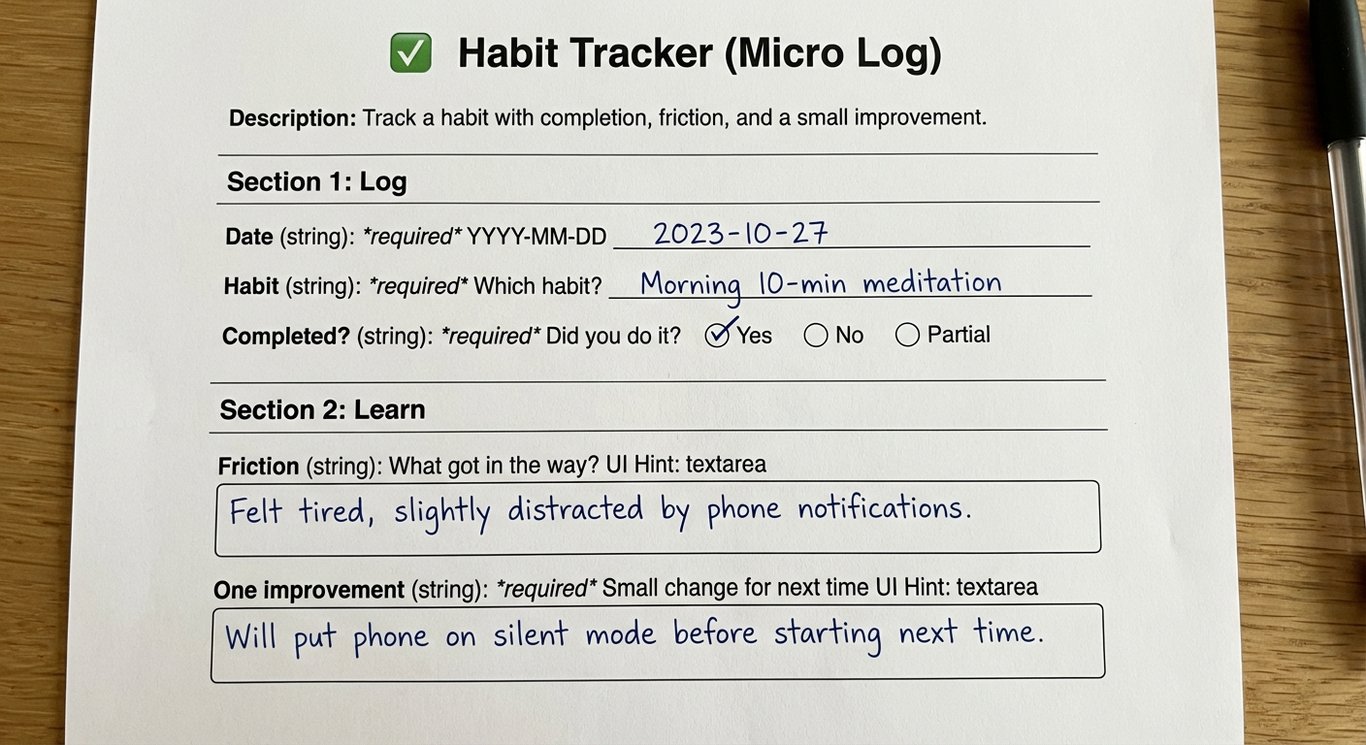 Habit Tracker (Micro Log)