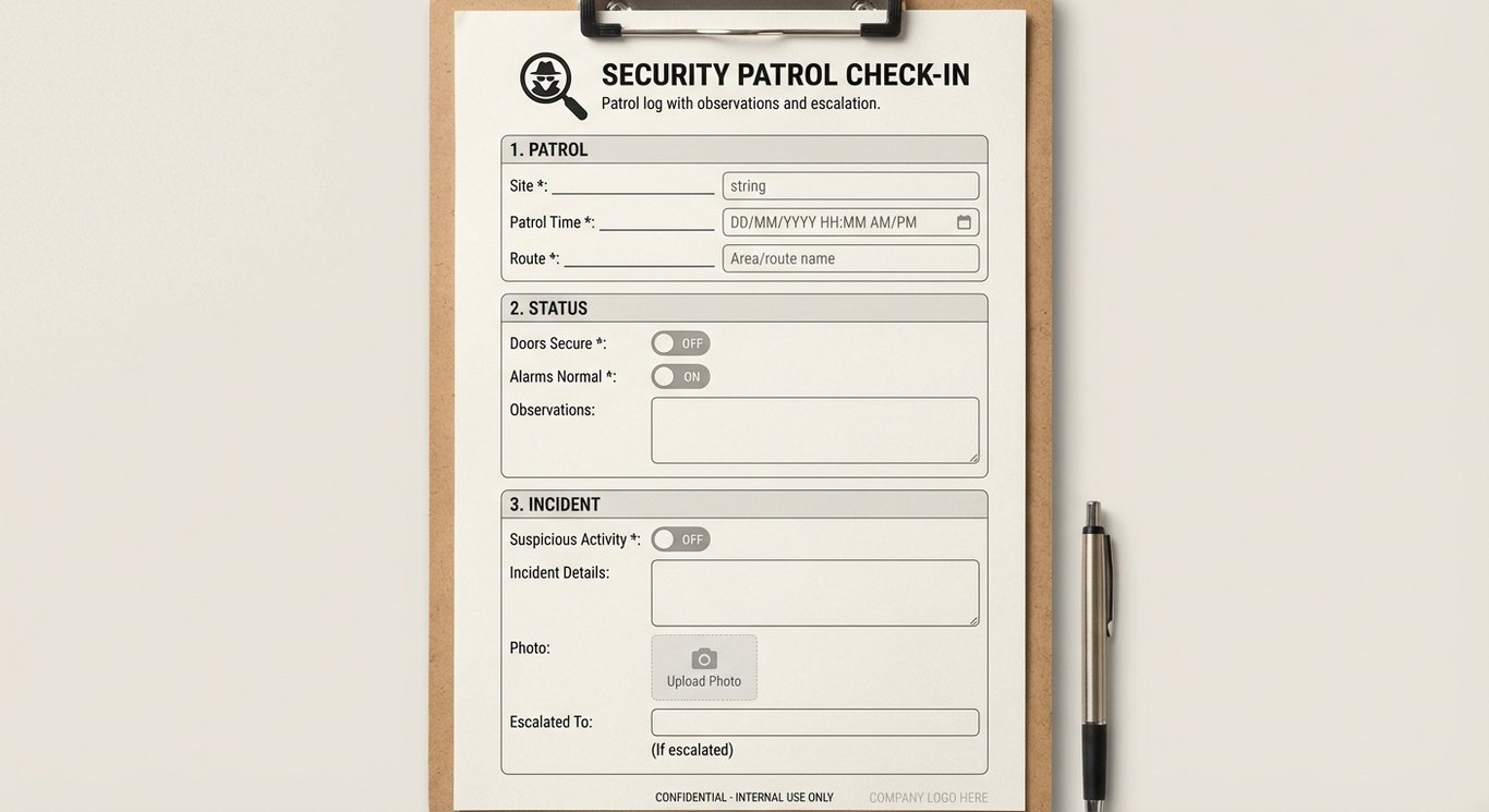 Security Patrol Check-in