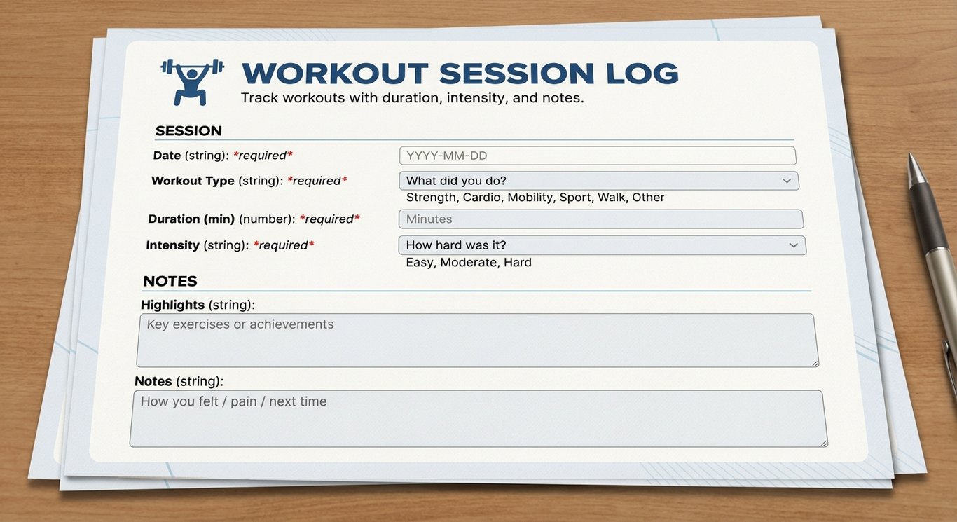 Workout Session Log