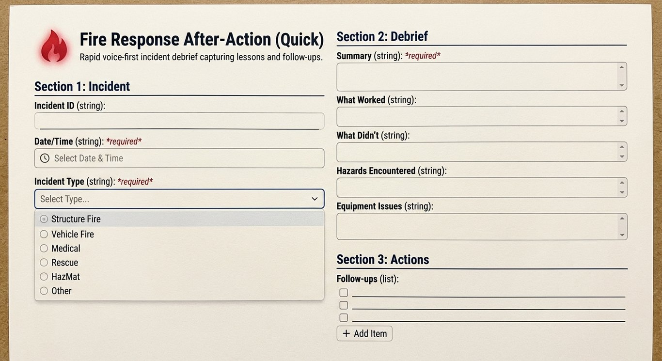 Fire Response After-Action (Quick)
