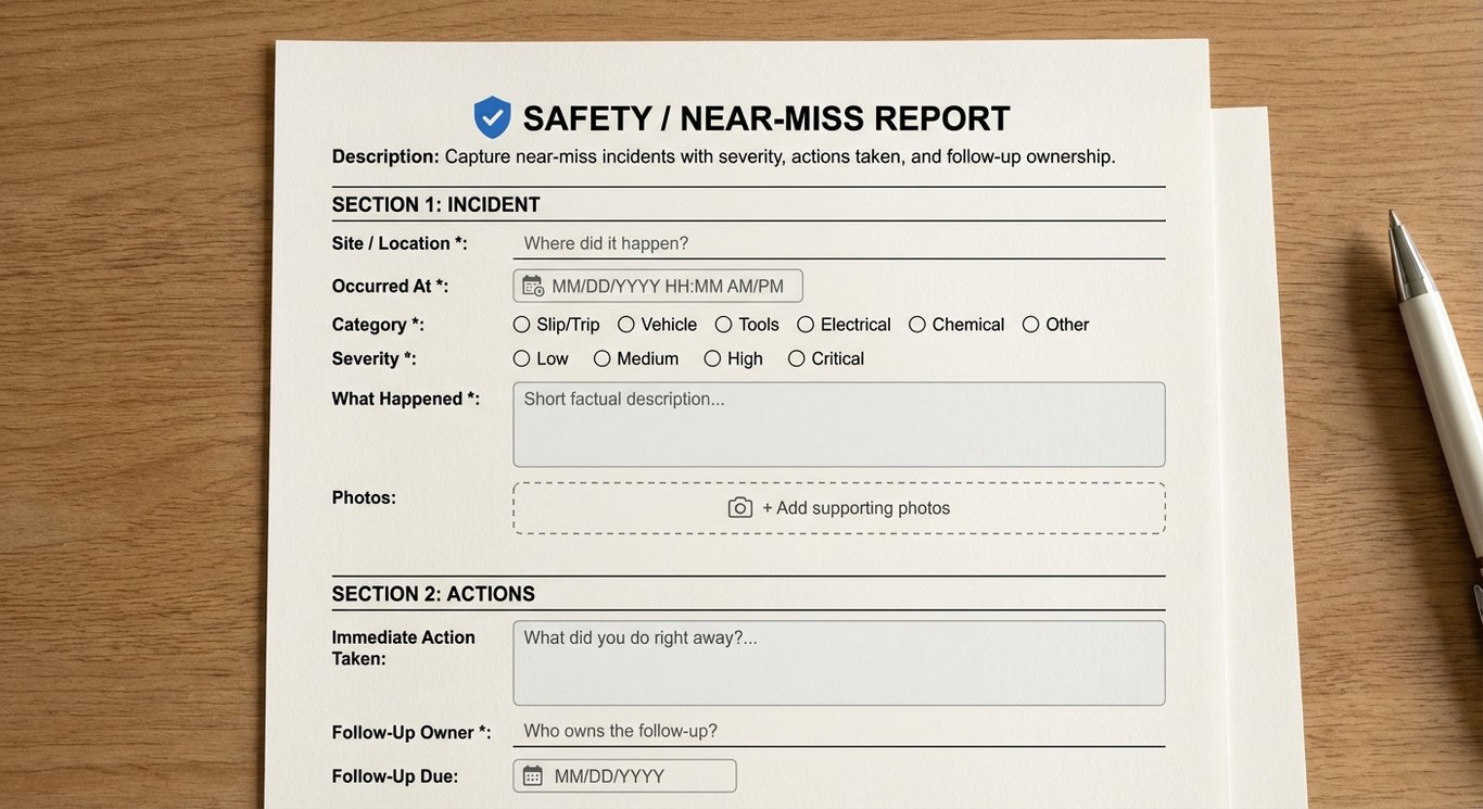 Safety / Near-Miss Report