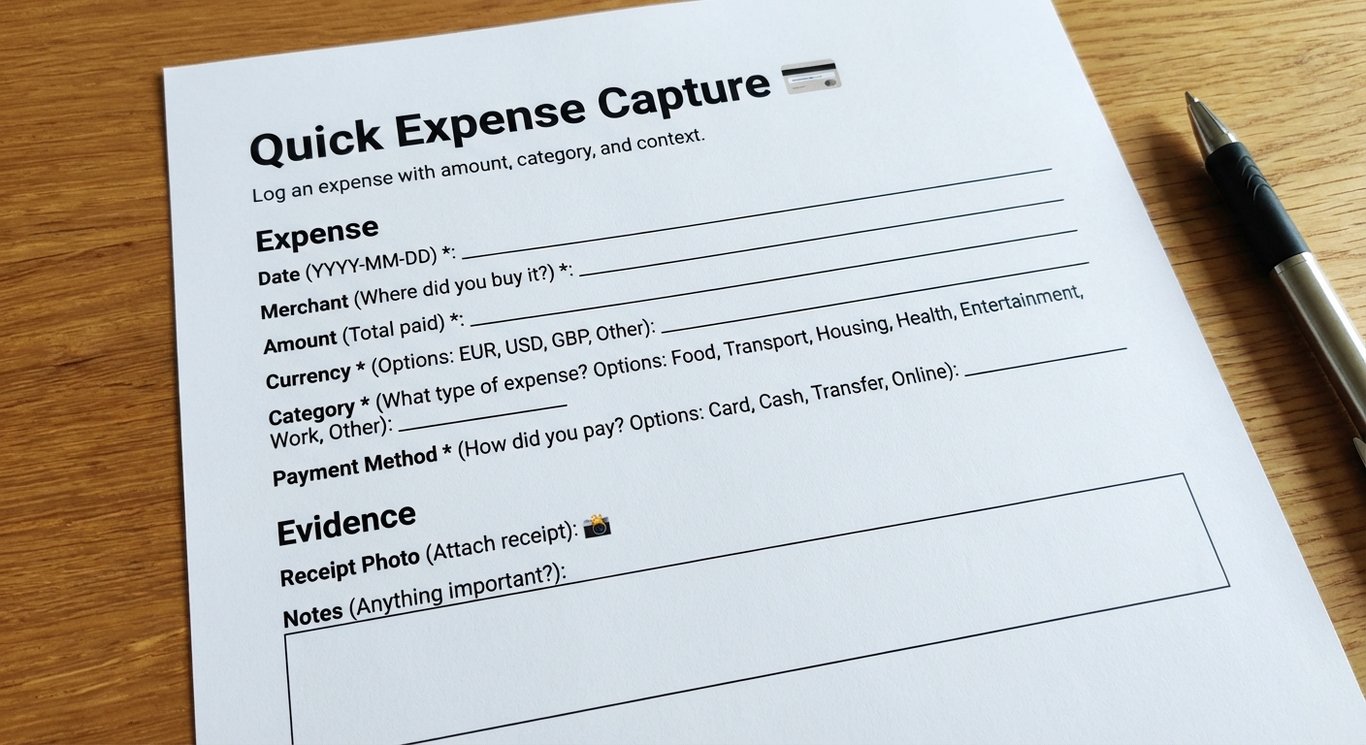 Quick Expense Capture