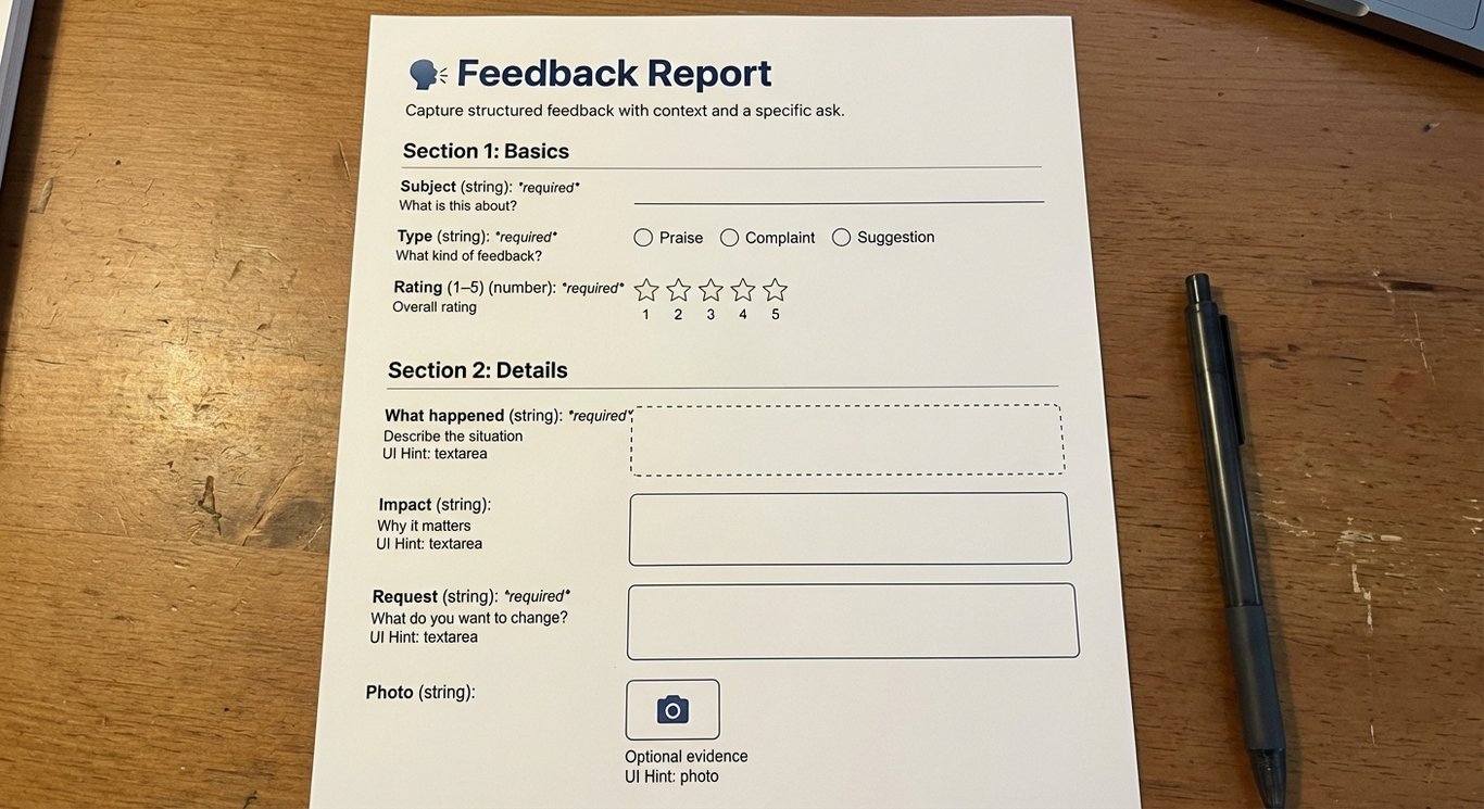 Feedback Report (Praise / Complaint / Suggestion)
