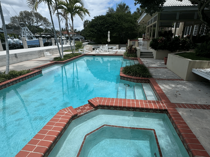 Residential swimming pool in Rio Vista, Fort Lauderdale before removal, 2026