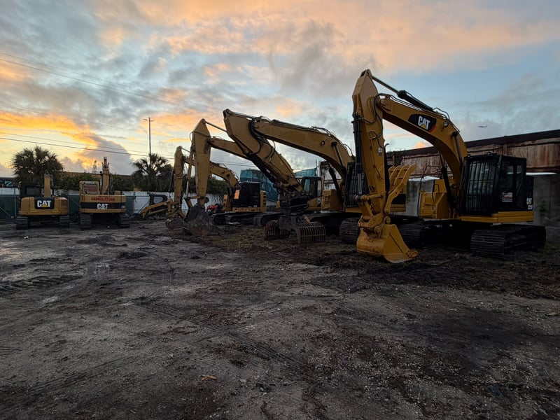 South Florida Demolition Services excavator and heavy equipment fleet