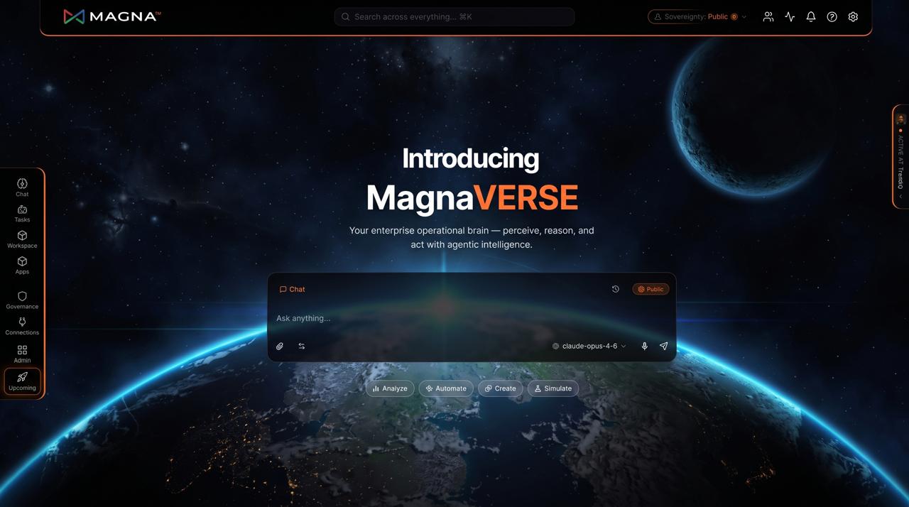«Magna AI» تطلق منصة «MagnaVERSE» لتمكين المؤسسات من توسيع استخدام الذكاء الاصطناعي 