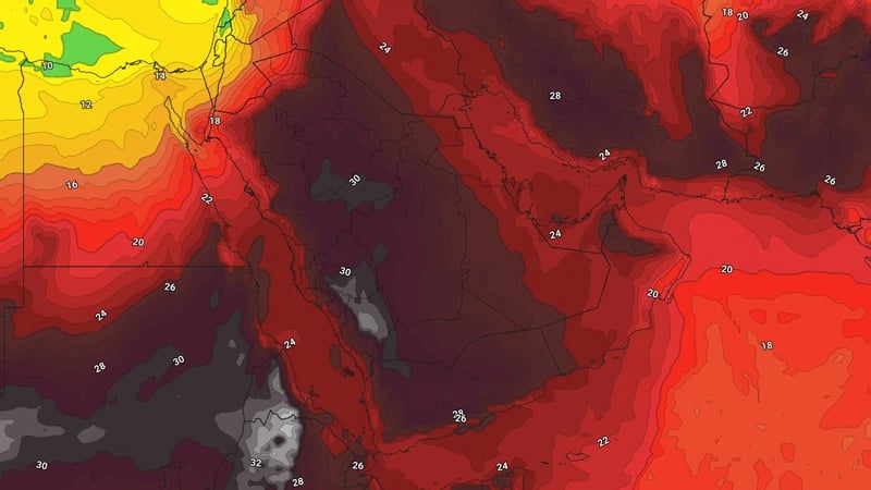 منخفض جوي خماسيني يجلب ارتفاعاً