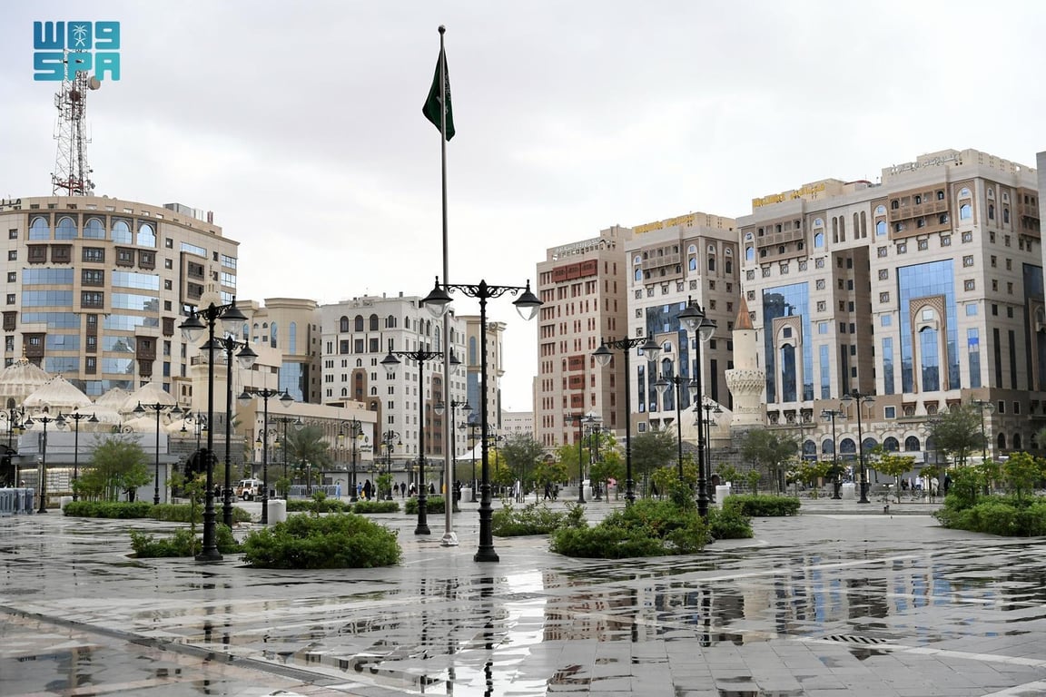 طقس المدينة المنورة اليوم