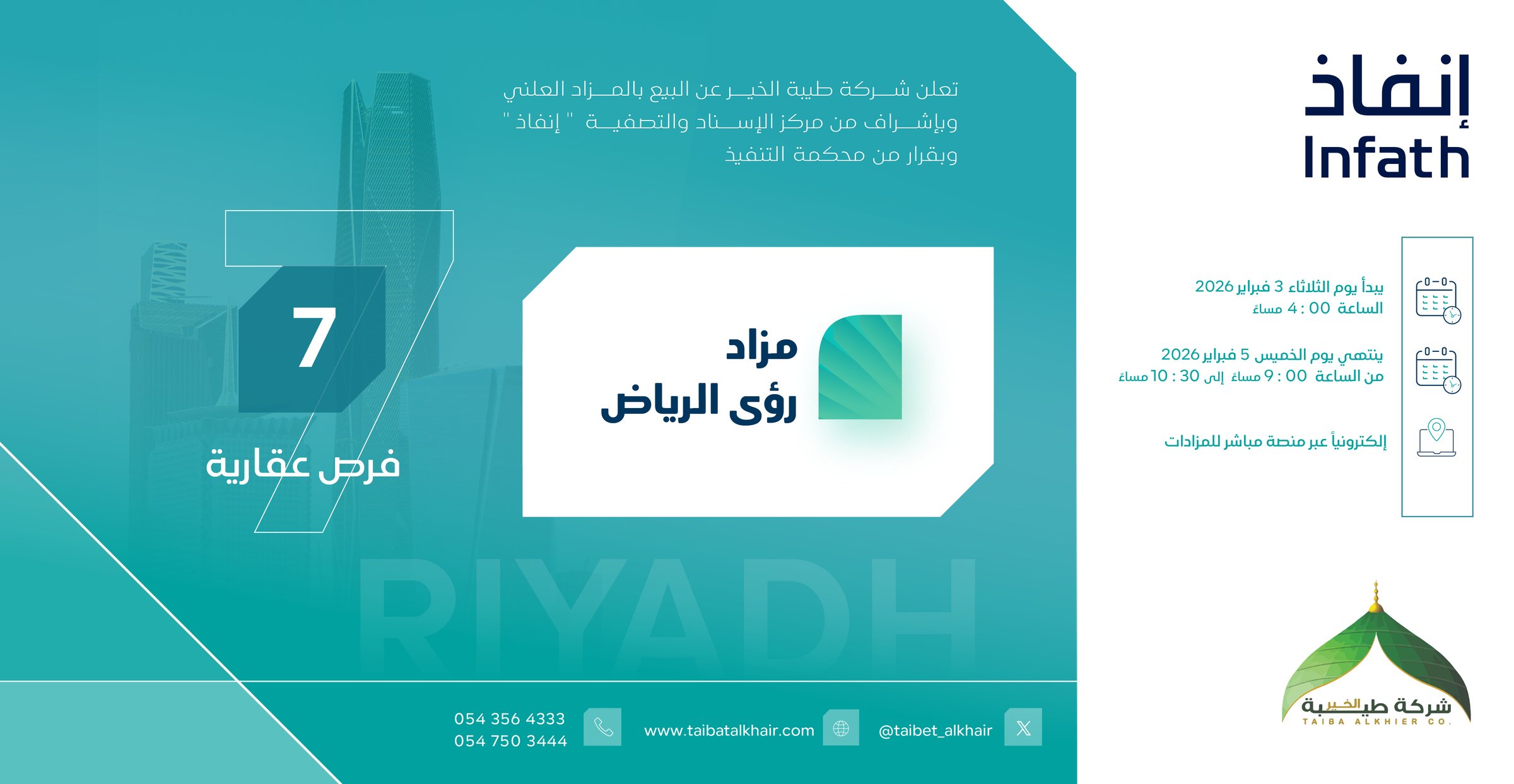 فرص عقارية بمزاد رؤى الرياض