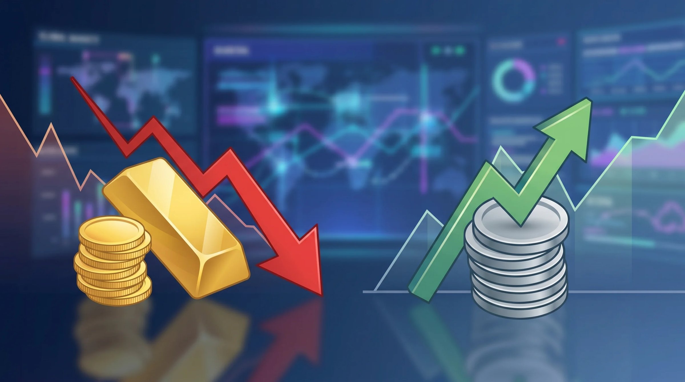 انهيار حاد في أسعار الذهب: المعدن الأصفر يتراجع لعتبة 3968 دولارًا وسط صعود الدولار