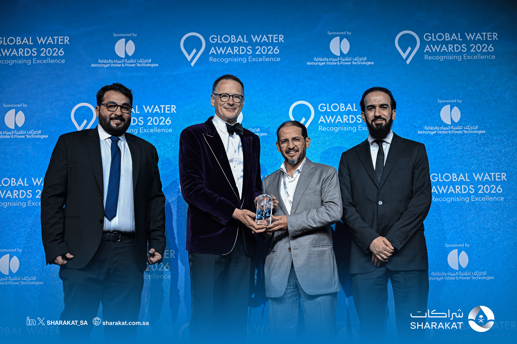 شراكات تحصد جائزة أفضل وكالة عامة للمياه عالميًا لعام 2025 