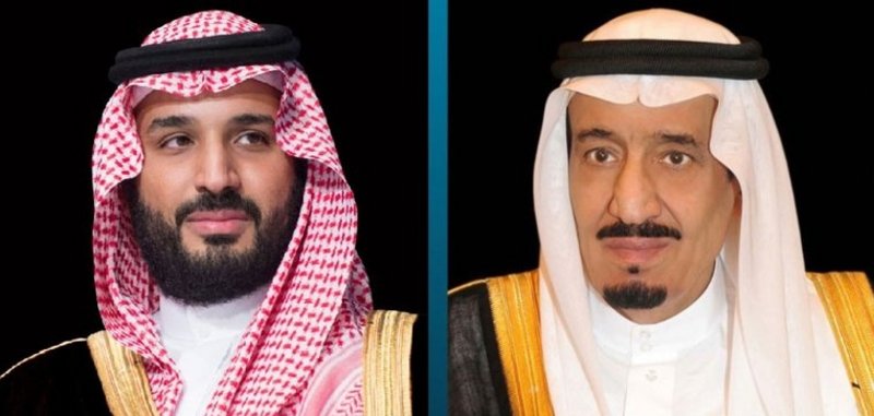?ادم الحرمين وولي العهد يعزيان