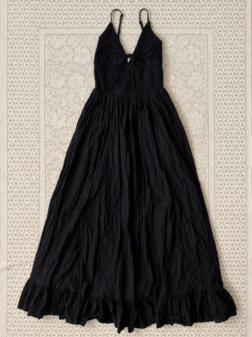Product: Black smoked maxi dress from KIMCHI BLUE