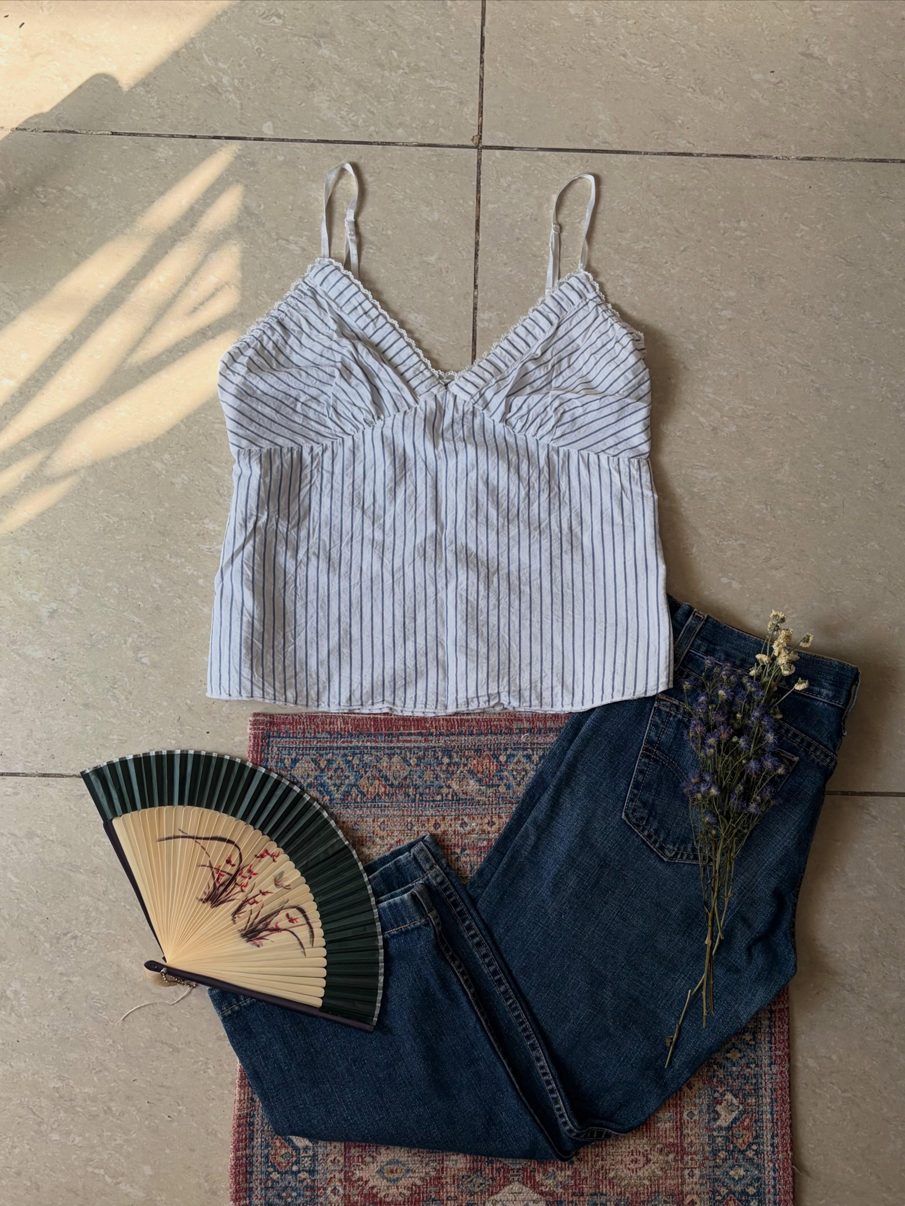 Striped cami top - View 1