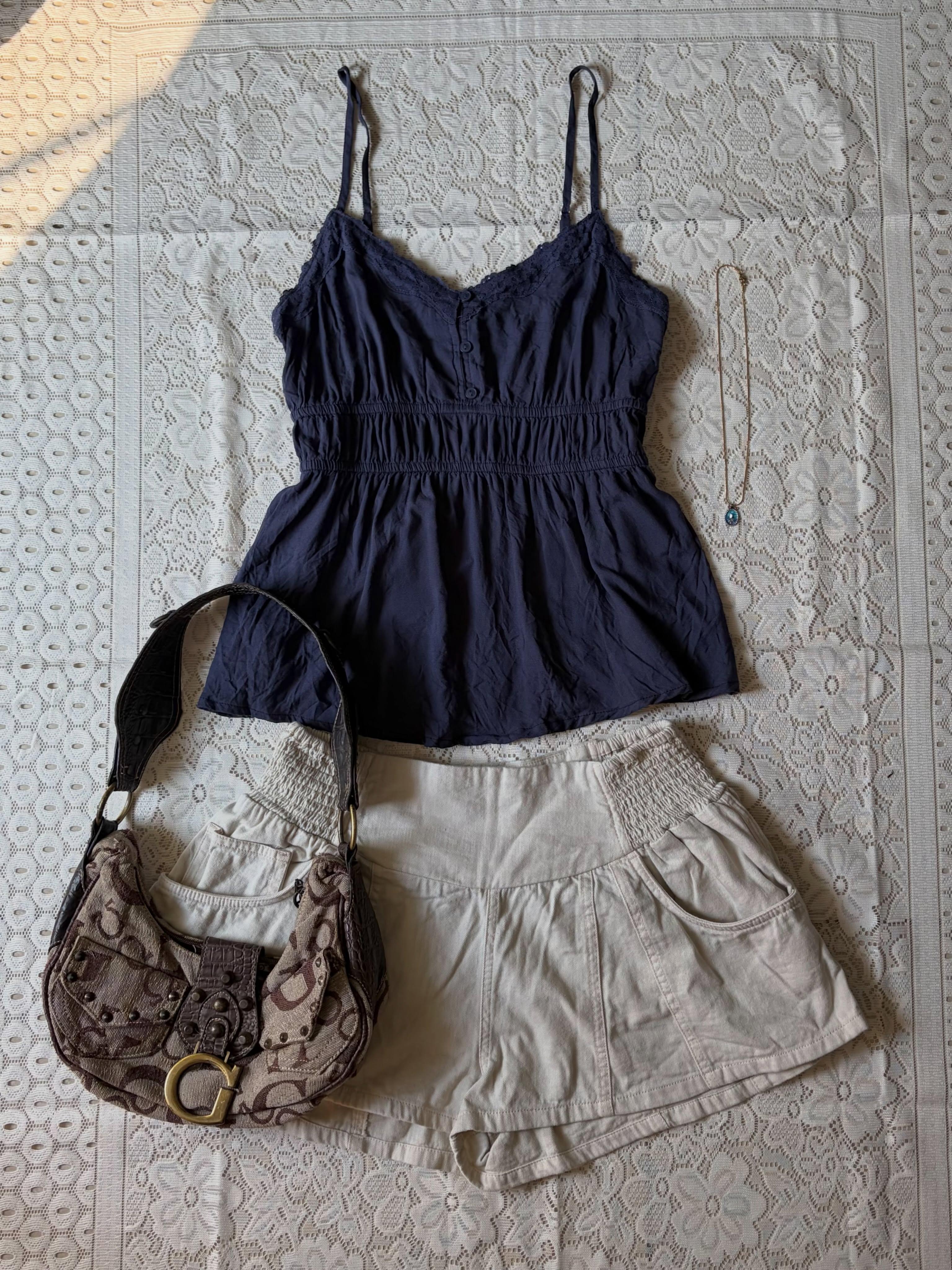 Blue cami top - View 1