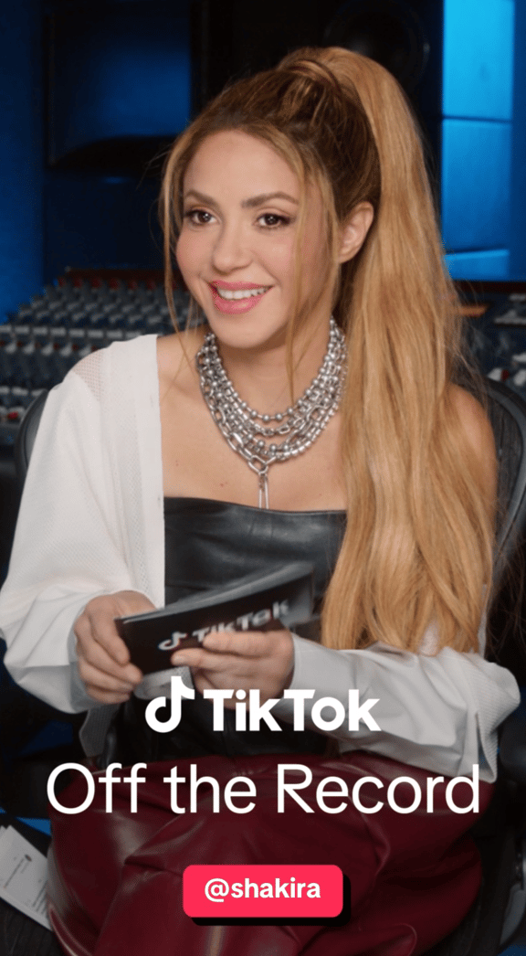 Living legend Shakira is here and stronger than ever with her newest album 💎 watch more of #OffTheRecord on @shakira's TikTok.