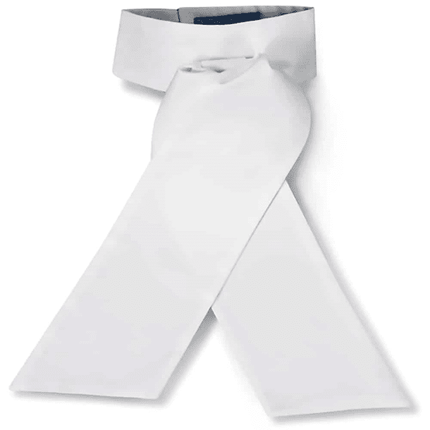 R.J. Classics Radnor Traditional Stock Tie White Cotton Blend