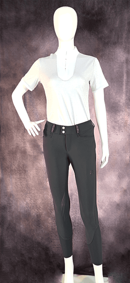 Samshield Womens Sandra Breeches – Dark Shadow TT, 38/28