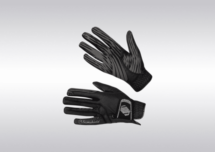 Samshield V-Skin Swarovski Gloves – Black w White Crystals, 8