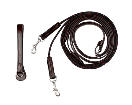 Walsh Leather Draw Reins with Rope