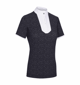 Samshield Womens Apollina Crystal Short Sleeve Show Shirt – Anthracite, Medium