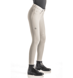 EGO7 Womens Jumping EJ Knee Patch Show Breeches – Beige, 50/36