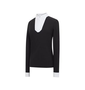 Samshield Womens Faustina Crystal Long Sleeve  Show Shirt – Black, Medium
