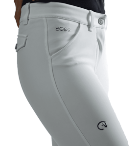 EGO7 Womens Jumping PT Knee Patch Breeches – White, 36/22