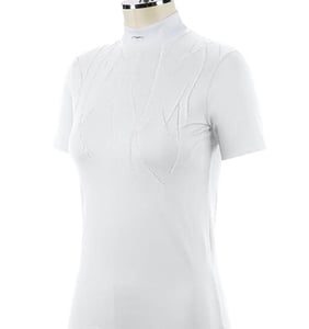 Animo Womens Binta Short Sleeve Show Shirt – White, 38/2