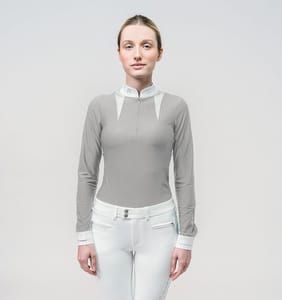 Samshield Womens Cassandra Air Long Sleeve Show Shirt – Stone Grey, Large