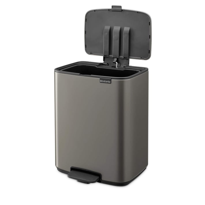 Coș de gunoi Brabantia Bo Pedal 12L, platină