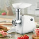 Месомелачка електрическа  Muhler MG-601 N, бял, приставка за домати