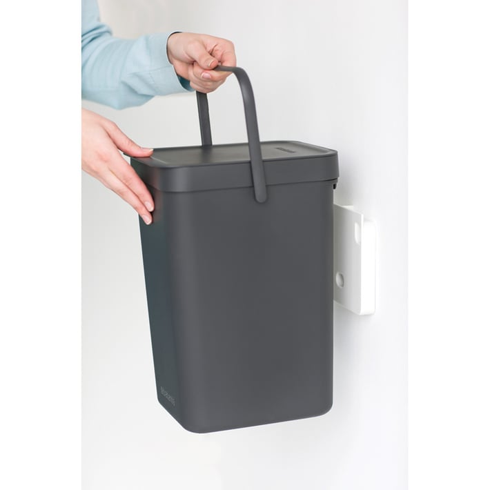 Кош за смет за разделно събиране Brabantia Sort&Go 12L, Dark Grey