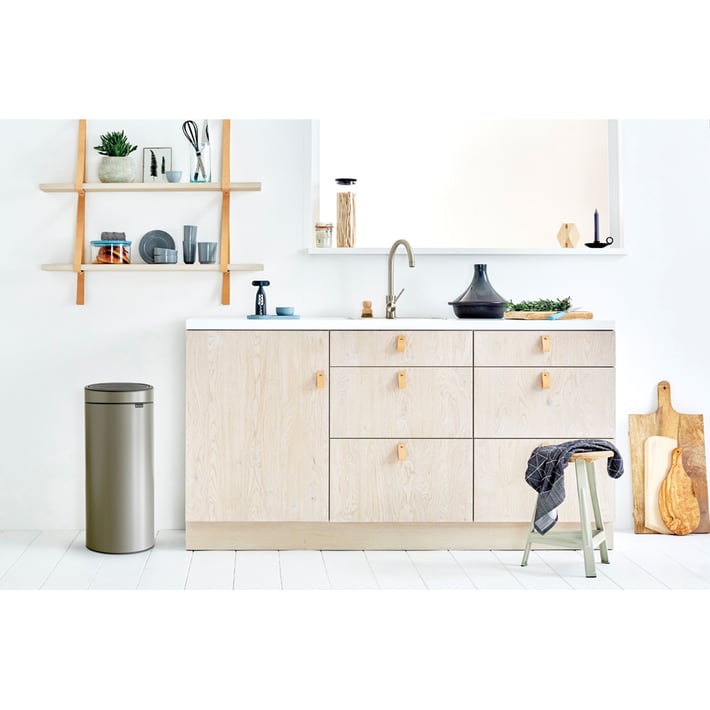 Кош за смет Brabantia Touch Bin New 30L, Platinum