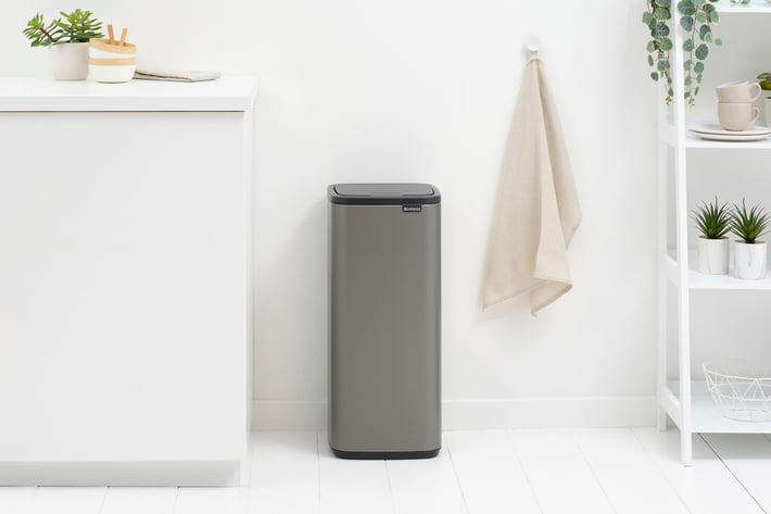 Coș de gunoi Brabantia Bo Touch 30L, platină