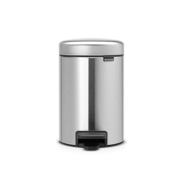 Coș de gunoi cu pedală Brabantia NewIcon 3L, Matt Steel