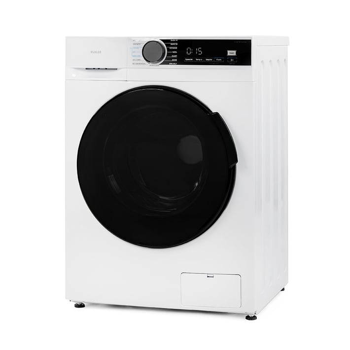 Комплект Muhler инверторна пералня IWM8140MWA 8kg + Електрически сушилник за дрехи MCD-1255, 120W, 6m, 8 тръби