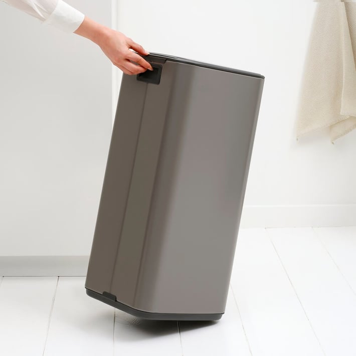 Coș de gunoi Brabantia Bo Pedal 30L, platină