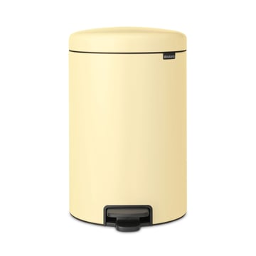 Coș de gunoi cu pedală Brabantia NewIcon 20L, Mellow Yellow