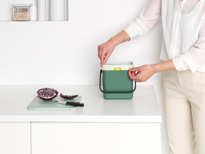 Кош за смет за разделно събиране Brabantia Sort&Go 3L, Fir Green