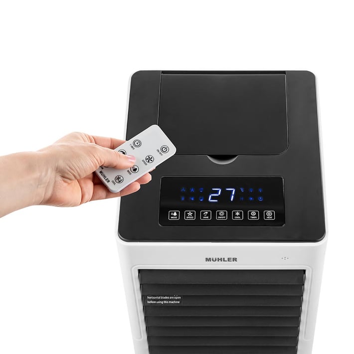 Промо-комплект Мобилен охладител и отоплител Muhler MC-6066H, 2000W + Интелигентен WIFI контакт Homa HP04