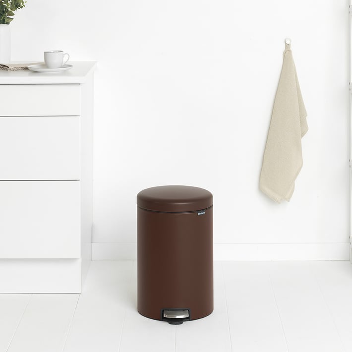 Кош за смет с педал Brabantia NewIcon 20L, Mineral Cosy Brown