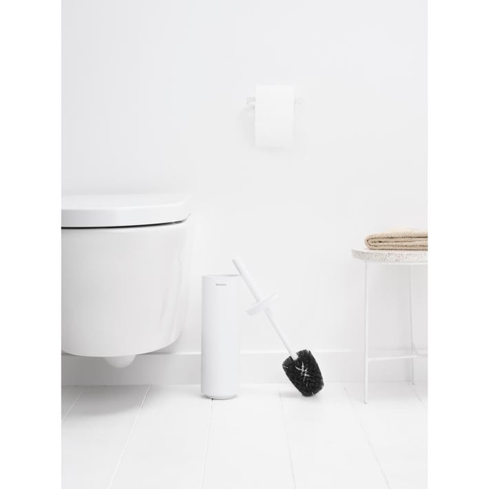 Четка за тоалетна със стойка Brabantia MindSet Mineral Fresh White N