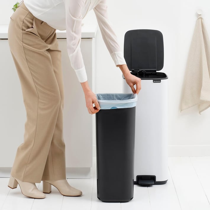 Coș de gunoi Brabantia Bo Pedal 30L, White